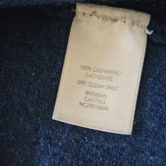 Nordstrom Collection 100% Cashmere Women's Turtleneck Sweater SZ Medium Blue - Picture 7 of 9